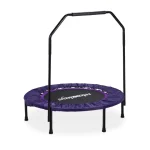 Trambulina fitness cu maner, greutate maxima utilizator 120 kg, diametru 113cm