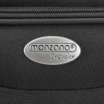 Set Genti Voiaj 5 Piese, 2 trolere + geanta umar laptop + 2 borsete cosmetice, textil, negru, Monzana - imagine 2