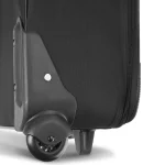 Set Genti Voiaj 5 Piese, 2 trolere + geanta umar laptop + 2 borsete cosmetice, textil, negru, Monzana - imagine 5