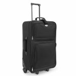 Set Genti Voiaj 5 Piese, 2 trolere + geanta umar laptop + 2 borsete cosmetice, textil, negru, Monzana - imagine 6