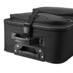 Set Genti Voiaj 5 Piese, 2 trolere + geanta umar laptop + 2 borsete cosmetice, textil, negru, Monzana - imagine 7