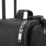 Set Genti Voiaj 5 Piese, 2 trolere + geanta umar laptop + 2 borsete cosmetice, textil, negru, Monzana - imagine 8