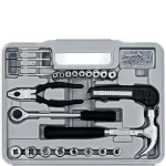 Mini trusa scule universala Deuba cu 141 piese crom-vanadiu  + geanta plastic - imagine 5