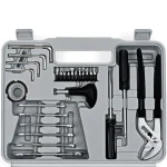 Mini trusa scule universala Deuba cu 141 piese crom-vanadiu  + geanta plastic - imagine 4