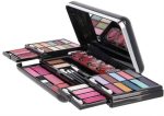 Trusa de machiaj cu 51 piese "Classic Diva", farduri, luciuri de buze, iluminator, pudră și accesorii, Vegan, Zmile Cosmetics - imagine 6