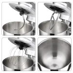 Robot de bucatarie Noblesse, 1000W, 4.5L, bol inox,capac antistropire, 7 viteze + impuls - imagine 8