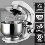 Robot de bucatarie Noblesse, 1000W, 4.5L, bol inox,capac antistropire, 7 viteze + impuls - imagine 4