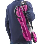 Trotineta ''Girl Power'', roti 205 mm / ABEC7, Pliabila, roz, Juskys - imagine 2