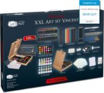 Set pictura profesional 188 piese, Deluxe, cu sevalet ,Artina Vincent - imagine 6