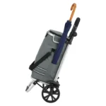 Carucior pentru cumparaturi, compartiment frigorific, capacitate 56 L si 50 kg, maner reglabil, gri, Juskys - imagine 7