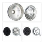 Storcator manual 2 in 1 Feliator fructe si legume, inox/fonta, ventuze prindere, argintiu - imagine 2