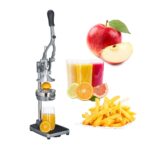Storcator manual 2 in 1 Feliator fructe si legume, inox/fonta, ventuze prindere, argintiu