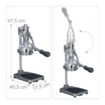 Storcator manual 2 in 1 Feliator fructe si legume, inox/fonta, ventuze prindere, argintiu - imagine 9