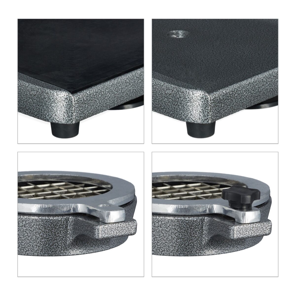 Storcator manual 2 in 1 Feliator fructe si legume, inox/fonta, ventuze prindere, argintiu - imagine 5
