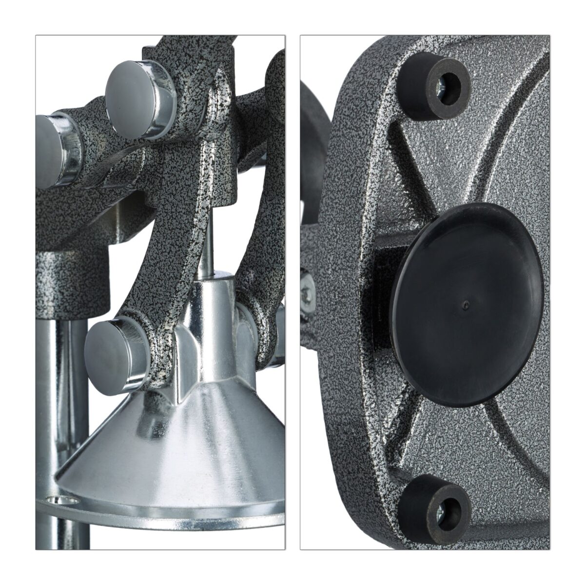 Storcator manual 2 in 1 Feliator fructe si legume, inox/fonta, ventuze prindere, argintiu - imagine 4