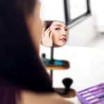 Oglinda cosmetica cu 2 rafturi, Relaxdays - imagine 2