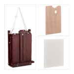 Set de pictura, sevalet cu pensule, acuarele si accesorii, reglabil, lemn, 100 - 180 cm - imagine 12