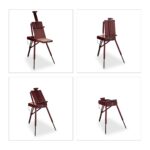 Set de pictura, sevalet cu pensule, acuarele si accesorii, reglabil, lemn, 100 - 180 cm - imagine 2