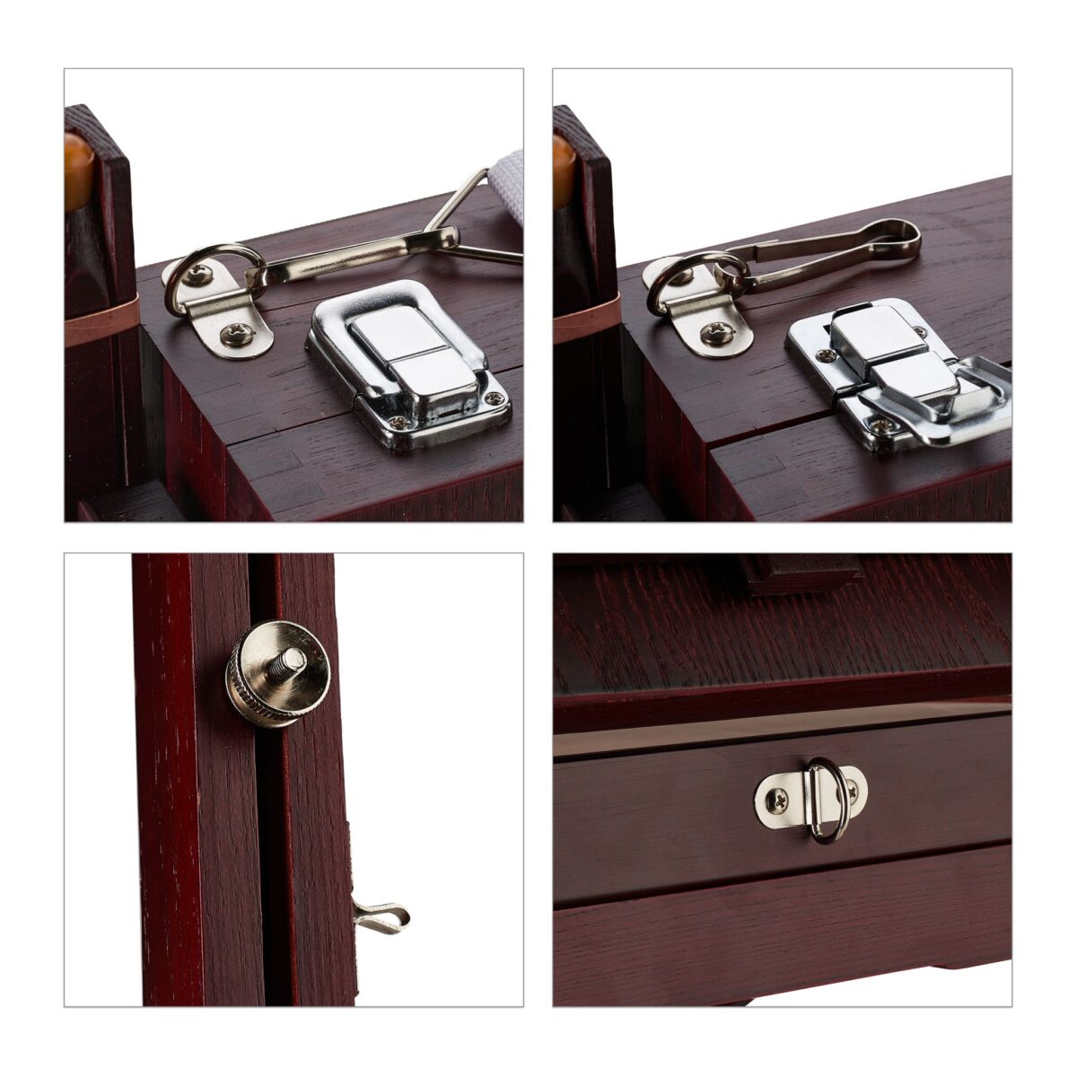 Set de pictura, sevalet cu pensule, acuarele si accesorii, reglabil, lemn, 100 - 180 cm - imagine 9