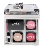 Trusa machiaj "Acrylic" 42 piese, farduri, oglinda + geanta transparenta Zmile Cosmetics, Vegan - imagine 8