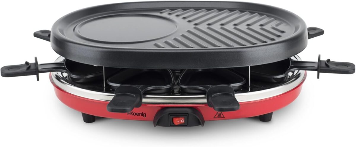 Gratar Raclette Grill, multifunctional, otel, 25.,8 x 35,7 x 12 - imagine 2