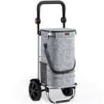 Carucior pentru cumparaturi, compartiment frigorific, capacitate 56 L si 50 kg, maner reglabil, Monzana