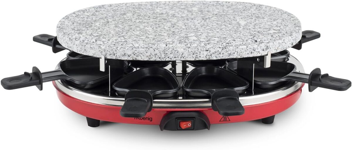 Gratar Raclette Grill, multifunctional, otel, 25.,8 x 35,7 x 12 - imagine 5