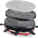 Gratar Raclette Grill, multifunctional, otel, 25.,8 x 35,7 x 12