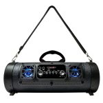 Boxa portabila BoomBox, Bluetooth, Radio, port USB, Card, Aux, acumulator si curea de umar