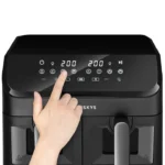 Friteuza cu aer cald, 2 cosuri, 9 programe, 2000 W, 30 - 200 °C, negru - imagine 19