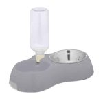 Dispenser adapator apa si hrana animale, gri, Relaxdays