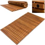 Covoras de baie, din lemn de salcam, 80 x 50 cm, certificare FSC®, Casaria - imagine 6