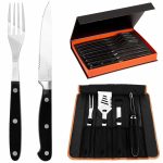 Set ustensile din inox pentru gratar 4 piese + tacamuri din inox 16 piese - imagine 2