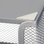 Set organizator de birou, 6 piese, plasa metalica, Silver - imagine 2