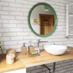Set accesorii de baie, bambus 3 piese , Relaxdays - imagine 3