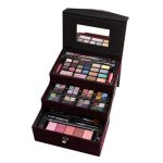 Trusa de Machiaj, set 74 piese, Sweet Beauty Cherry, Zmile Cosmetics, catifea visinie