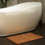 Covoras de baie, din lemn de salcam, 80 x 50 cm, certificare FSC®, Casaria - imagine 3