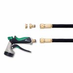 Furtun de udat Premium, extensibil pana la 15 m, flexibil, 10 functii, suport de perete cu accesorii incluse - imagine 4