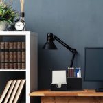 Organizator de birou din piele ecologica, 2 compartimente, pentru notite si pixuri, Relaxdays, 23,5x12x9 cm, negru - imagine 4