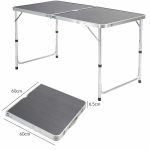 Set camping, picnic, reglabil, masa + 4 scaune pliabile, aluminiu, Casaria - imagine 6