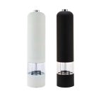 Set 2 rasnite electrice pentru condimente,cu led, Relaxdays, alb si negru