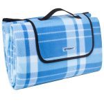Patura XXL picnic/camping cu maner, izolata termic si impermeabila, 200 x 200 cm, pentru 2-6 persoane