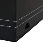 Organizator de birou cu 4 compartimente si un sertar, negru - imagine 4