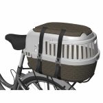 Cusca pentru transport animale de companie + recipient apa si mancare inclus, maro, 51 x 32 x 34 cm, Box Travel - imagine 2