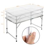 Set pliabil camping, picnic, masa + 4 scaune, aluminiu, Casaria - imagine 5