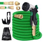 Furtun de udat Premium, extensibil pana la 30 m, flexibil, 10 functii, suport de perete si accesorii incluse