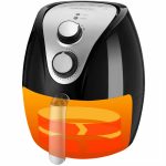 Friteuza cu aer cald, Airfryer XL 3,6 litri/1500W, 9 programe + carte retete, Monzana - imagine 9