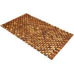 Covoras de baie, mozaic, din lemn de salcam, 80 x 50 cm, certificare FSC®, Casaria