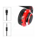 Casti bluetooth audio 'Deluxe' microfon incorporat, LED, slot card MicroSD, Aux Jack 3.5 si radio FM - imagine 4