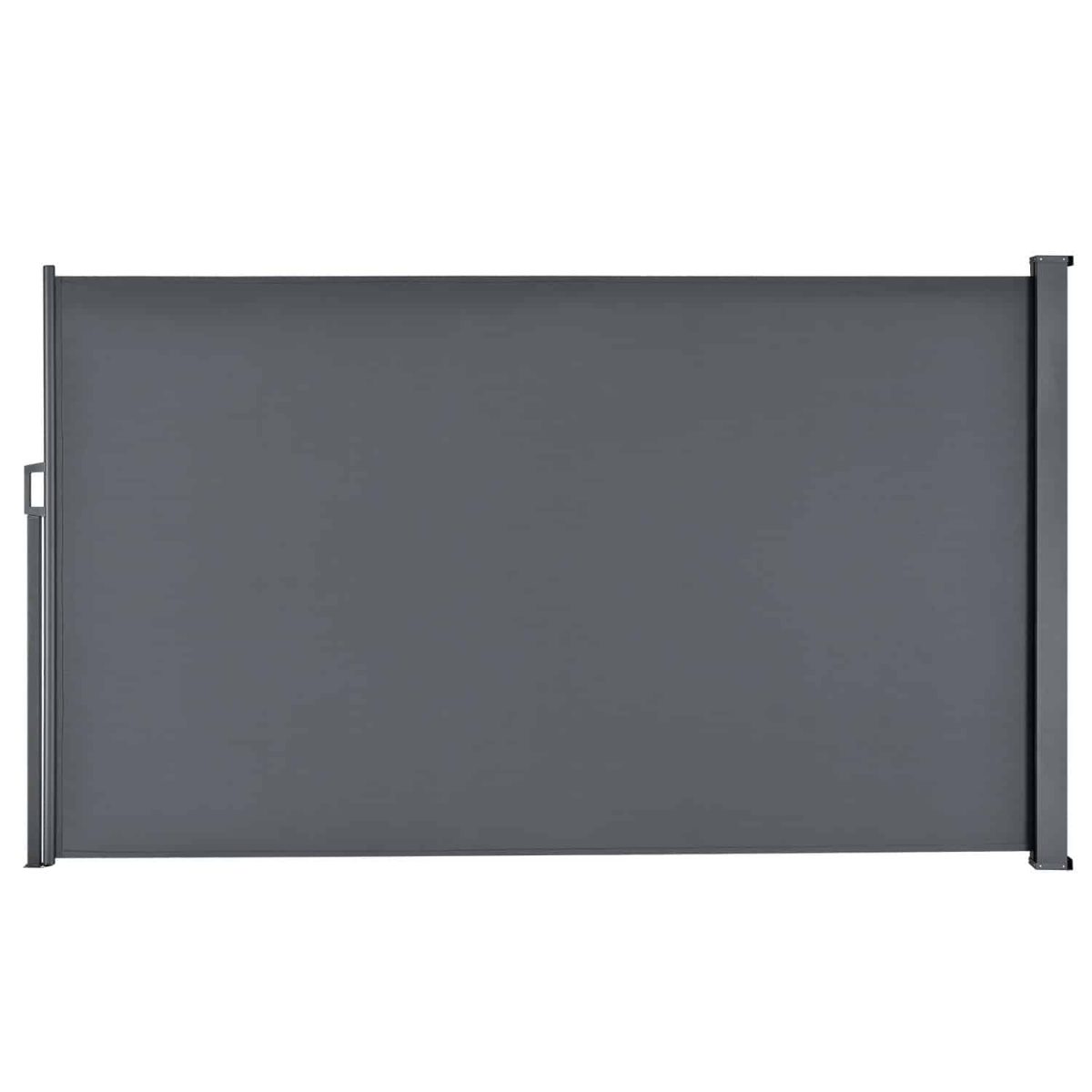 Paravan separator lateral Dubai, retractabil, pentru gradina, 300x180 cm, gri inchis, impermeabil si reglabil - imagine 6